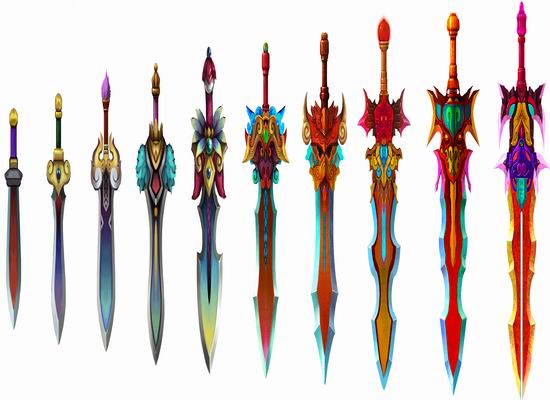 《逆天仙魔录》武器原画曝光 外形升级更华丽