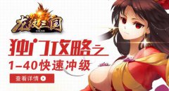 《龙纹三国》攻略之1-40冲级指南