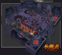 小屏幕还原暗黑梦《伏魔者》手游版场景手绘稿